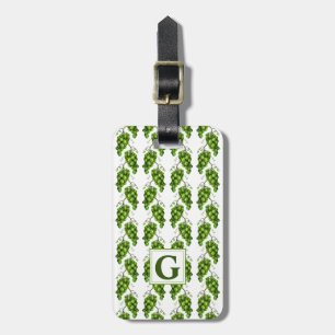 Etiqueta de Bagagem de Uvas Verdes