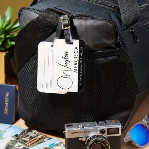 Etiqueta de Bagagem de Viagem de Luxo Informações
