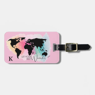 Etiqueta de Bagagem de Viagem de Wanderlust