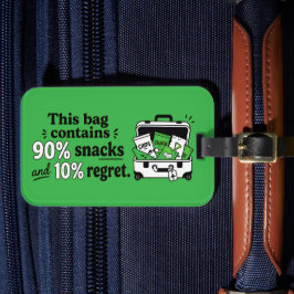 Etiqueta de bagagem de viagem divertida para amant