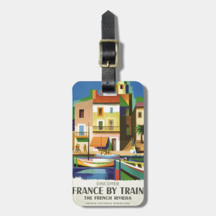 Etiqueta de bagagem de Viagens vintage da FRANÇA