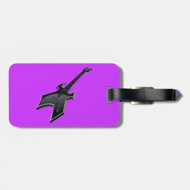 etiqueta de bagagem de violão (Traseira Horizontal)