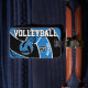 Etiqueta De Bagagem 🏐 de Voleibol do Esporte - Azul, Branco, Preto (Front Insitu 4)