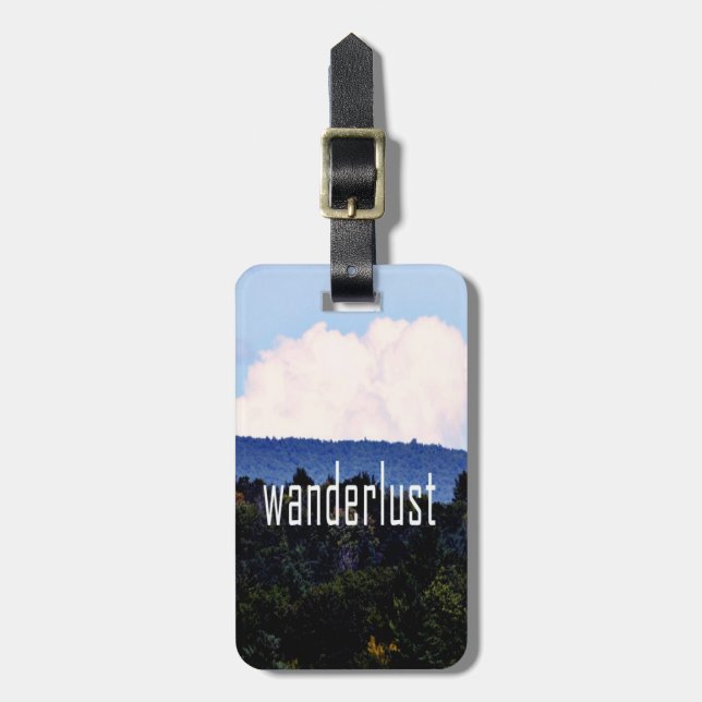 Etiqueta de Bagagem de Wanderlust (Frente Vertical)