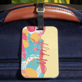 Etiqueta De Bagagem Declaração Feminina Ousada e Sem Desculpas