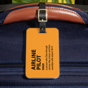 Etiqueta De Bagagem Definição de pessoal do piloto de aeronaves