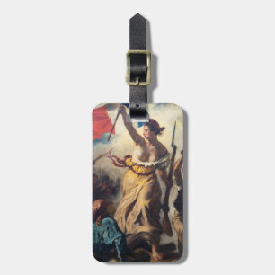 Etiqueta De Bagagem Delacroix - A Liberdade Liderando o Povo Close-up