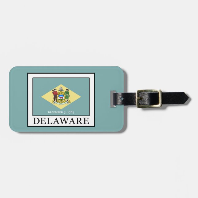 Etiqueta De Bagagem Delaware (Frente Horizontal)
