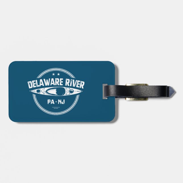 Etiqueta De Bagagem Delaware River Kayaking (Traseira Horizontal)