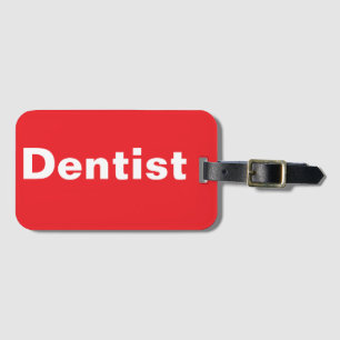 Etiqueta de Bagagem Dentista