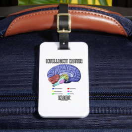 Etiqueta De Bagagem Dentro de matéria inteligente (humor cerebral anat