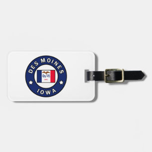 Etiqueta De Bagagem Des Moines Iowa