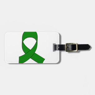 Etiqueta De Bagagem Desenho da Faixa Verde