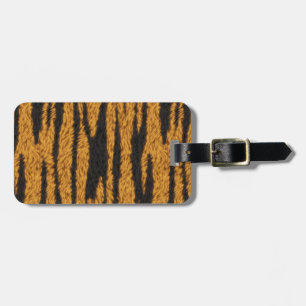 Etiqueta De Bagagem Desenho de Pelo de Tigre