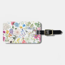 Desenho Floral Colorido Estilo Vintage