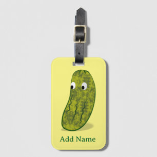 Etiqueta De Bagagem Desenho Fofo de Pepino de Cartoon