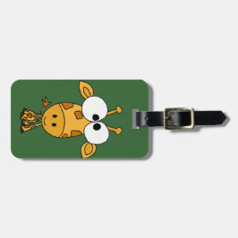 Etiqueta De Bagagem Desenhos animados engraçados do girafa