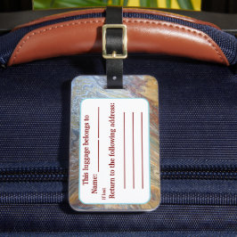 Etiqueta De Bagagem Desert Acrylic Pour Inspirado