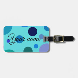 Etiqueta De Bagagem Design Bubbly Fofo