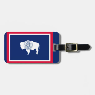 Etiqueta De Bagagem Design da bandeira do estado de Wyoming
