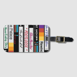 Etiqueta De Bagagem Design de Filme VHS Retroativo