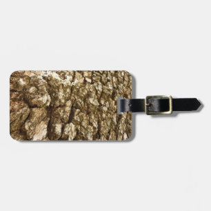 Etiqueta De Bagagem Design de Textura Natural II Casca de Árvore