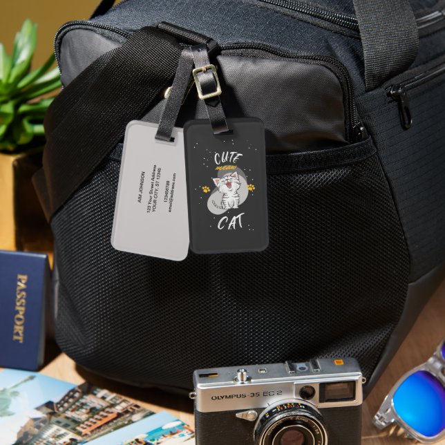 Etiqueta De Bagagem Design de tomografia (Frente e verso)