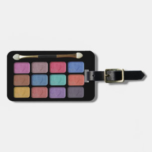 Etiqueta De Bagagem Design digital da paleta das sombras do