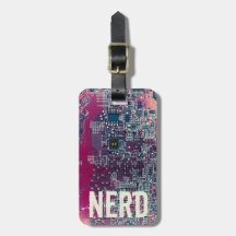 Design do nerd do circuito vermelho