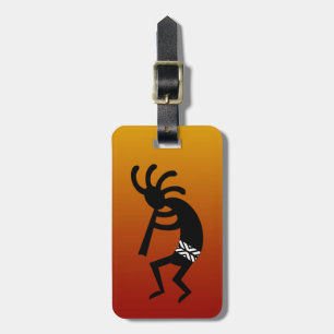 Etiqueta De Bagagem Design do sudoeste que dança Kokopelli
