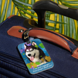 Etiqueta De Bagagem Design personalizado "Rouco bonito".