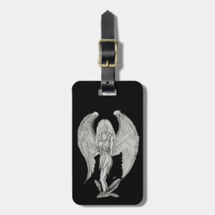 Etiqueta De Bagagem Design preto e branco