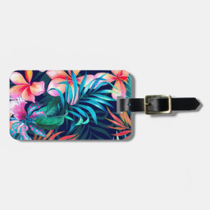 Etiqueta De Bagagem design tropical - Personalize o seu