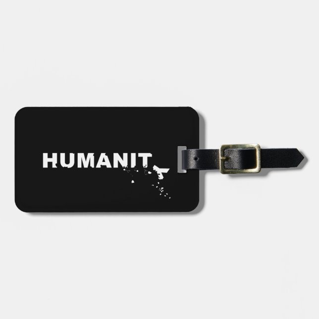Etiqueta De Bagagem Desmoronamento da Humanidade (Frente Horizontal)