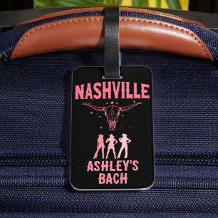 Etiqueta De Bagagem Despedida de Solteira em Nashville Última Parada e