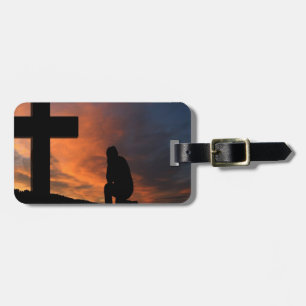 Etiqueta De Bagagem Destino do amor da paz de Jesus da cruz da fé da c