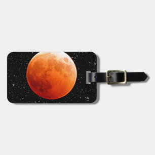 Etiqueta De Bagagem Destino do amor da paz do céu das luas da astronom