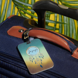 Etiqueta De Bagagem Detector de Sonhos Personalizado por Chic Místico