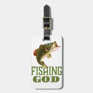 Etiqueta De Bagagem Deus da Pesca