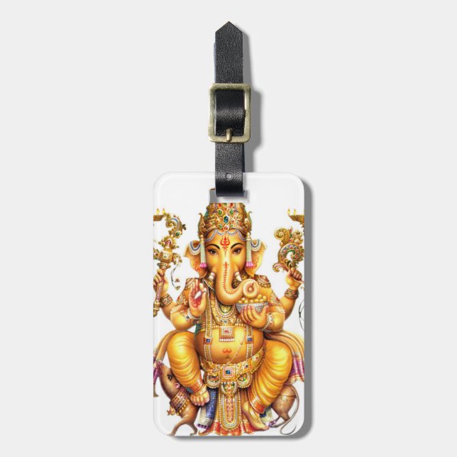 ETIQUETA DE BAGAGEM DEUS HINDU GANESH (Frente Vertical)