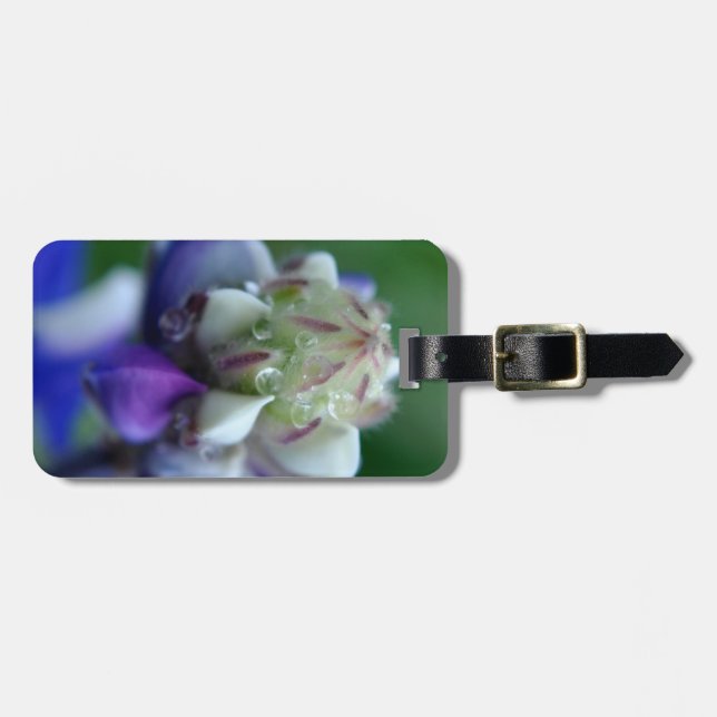 Etiqueta De Bagagem Dew Dappled Lupine (Frente Horizontal)