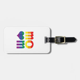 Etiqueta De Bagagem Dia de as mães LGBT do Orgulho LGBT do Arco-Íris