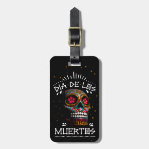 Etiqueta De Bagagem Dia Mexicano do Morto Skeleton Art Death Art