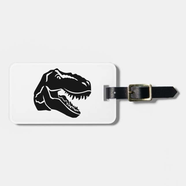Etiqueta De Bagagem Dinossauro de T-Rex (Frente Horizontal)