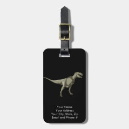 Etiqueta De Bagagem Dinossauro de T-rex, design de Dino