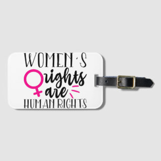 Etiqueta De Bagagem Direitos das mulheres são direitos humanos