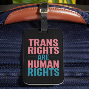 Etiqueta De Bagagem Direitos Trans São Direitos Humanos Orgulho Transg