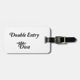 Etiqueta De Bagagem Diva de Entrada Dupla