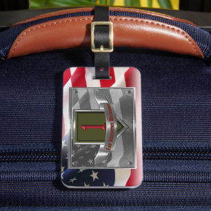 Etiqueta De Bagagem Divisão de Infantaria da rua