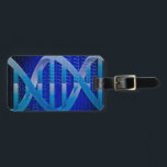 Etiqueta De Bagagem DNA ID Science<br><div class="desc">ID DE DNA "BLUE SCIENCE LUGAGGAGE TAGS". Personalize a sua bagagem e ajude-o a encontrá-la no cinto mais fácil com esta etiqueta de bagagem legal e inspirada pela ciência da moda. Projetado para todos os cientistas, professores de ciência, estudantes de ciência, enfim, qualquer geek de ciência em sua vida (e...</div>